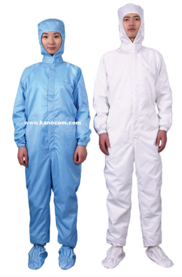 Áo mũ liền quần phòng sạch - Tĩnh điện 7