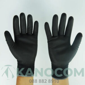 Găng tay đen phủ PU bàn tay 11 Găng tay đen phủ PU bàn tay 5