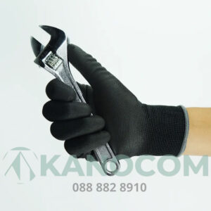 Găng tay đen phủ PU bàn tay 10 Găng tay đen phủ PU bàn tay 4