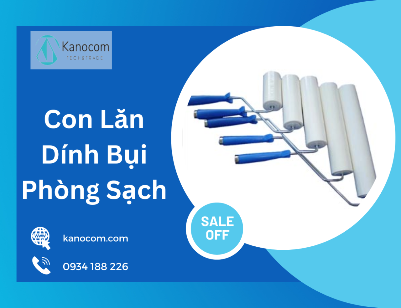 con lăn dính bụi phòng sạch