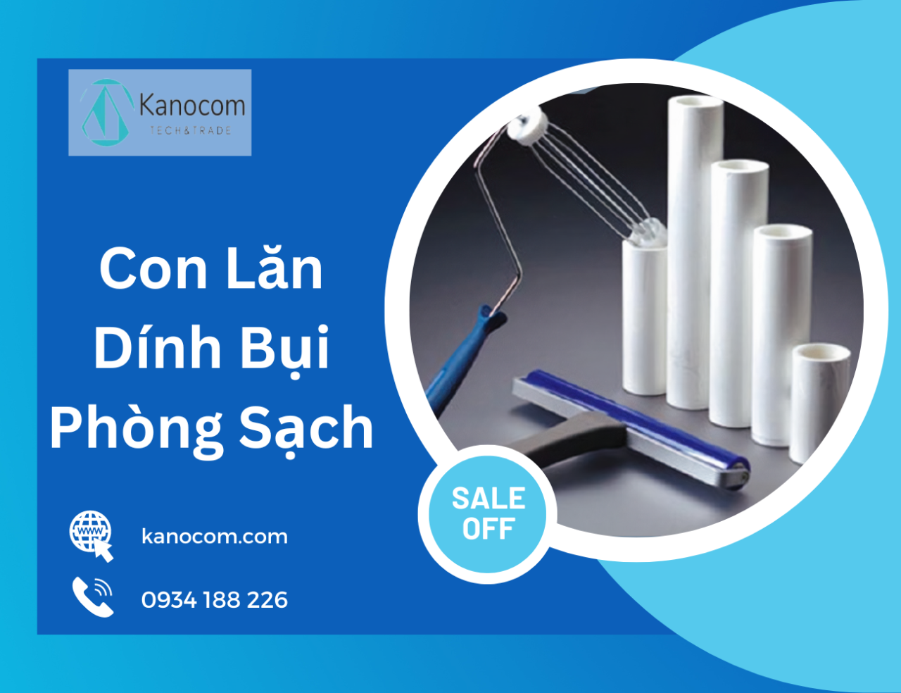 con lăn dính bụi phòng sạch