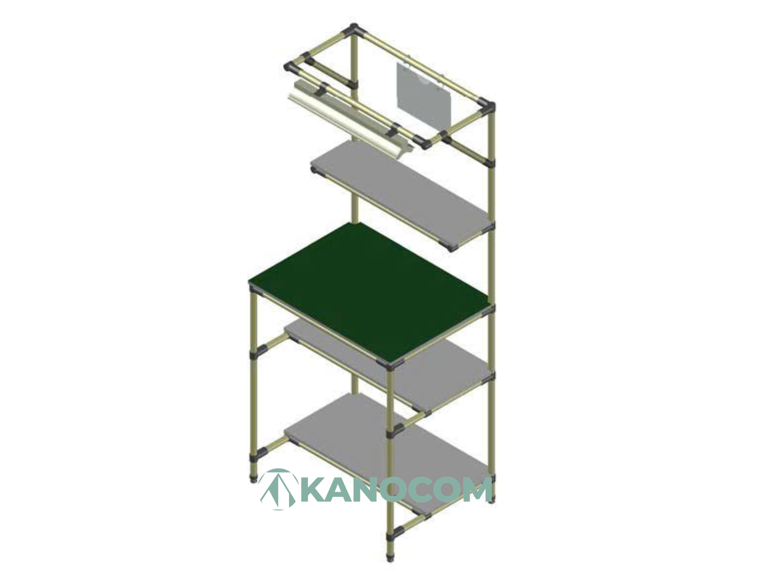 Bàn thao tác ống thép bọc nhựa 01 4